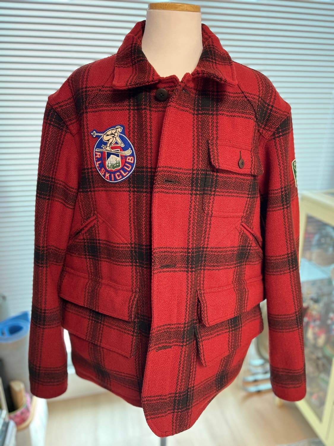 랄프로렌 폴로 버팔로 스키 패치 울 유틸리티 자켓 XL 상품이미지3