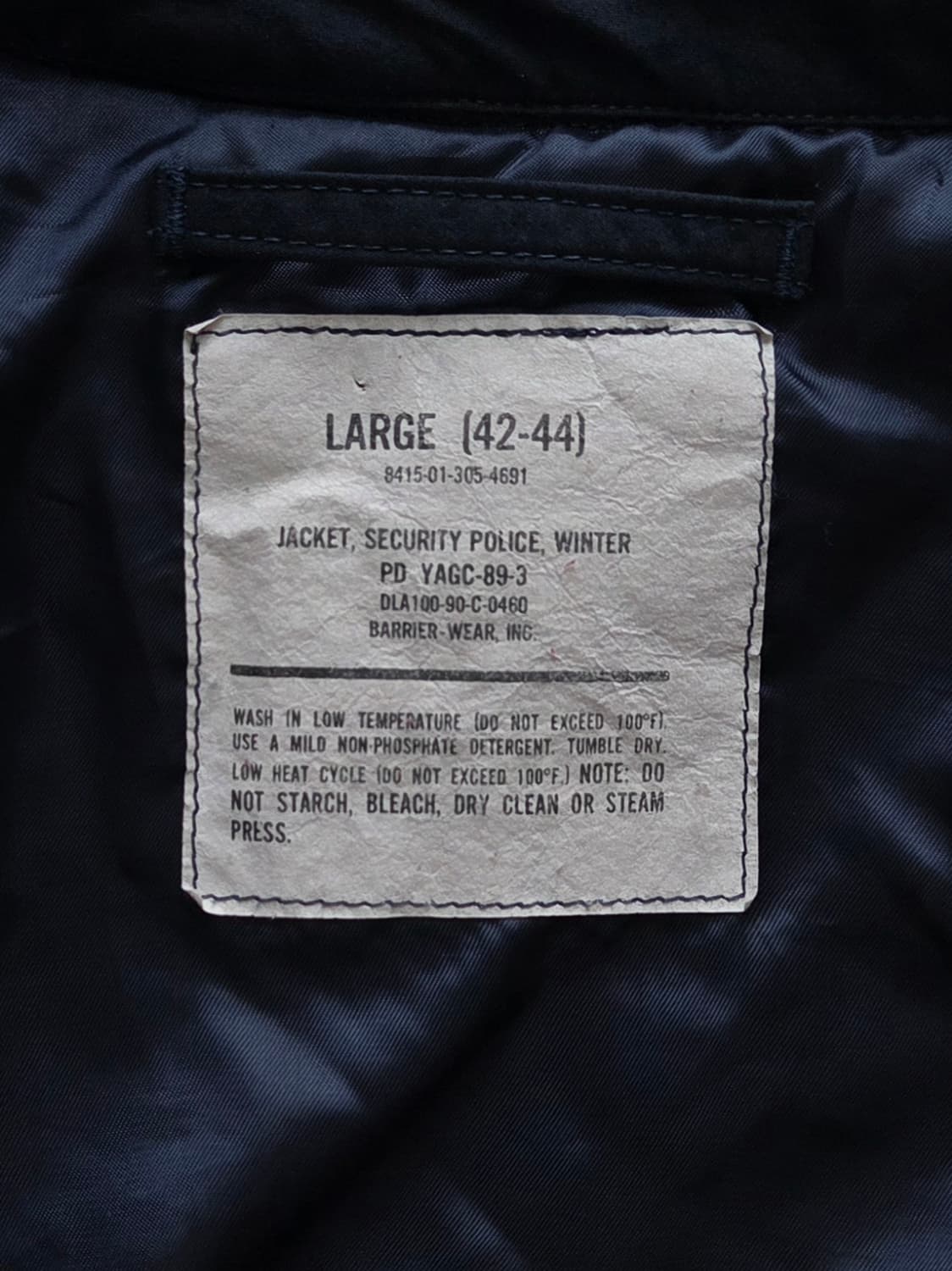 1990 USAF Security Police Winter Jacket 상품이미지3