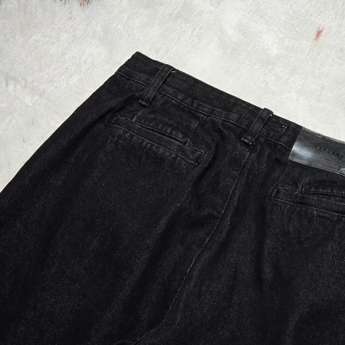 벌룬핏 블랙 데님 팬츠 상품이미지5
