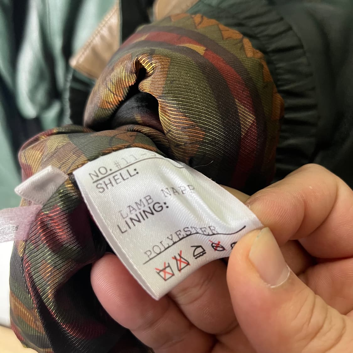 [Via Nuova Pelle] 램스킨 패치워크 레더자켓 상품이미지6