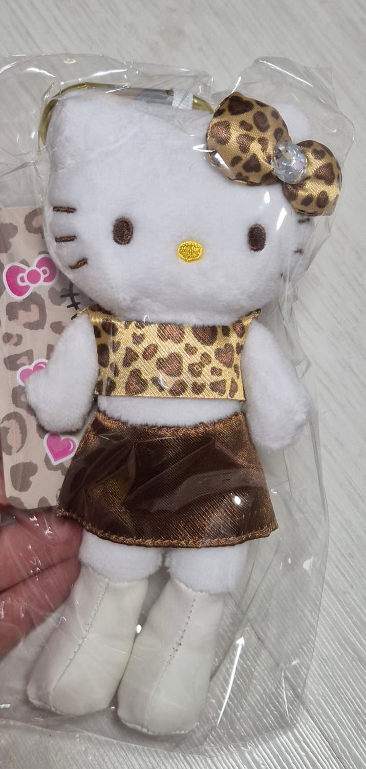 산리오 헬로키티 고고갸루 롱다리 호피 인형 키링 상품이미지2