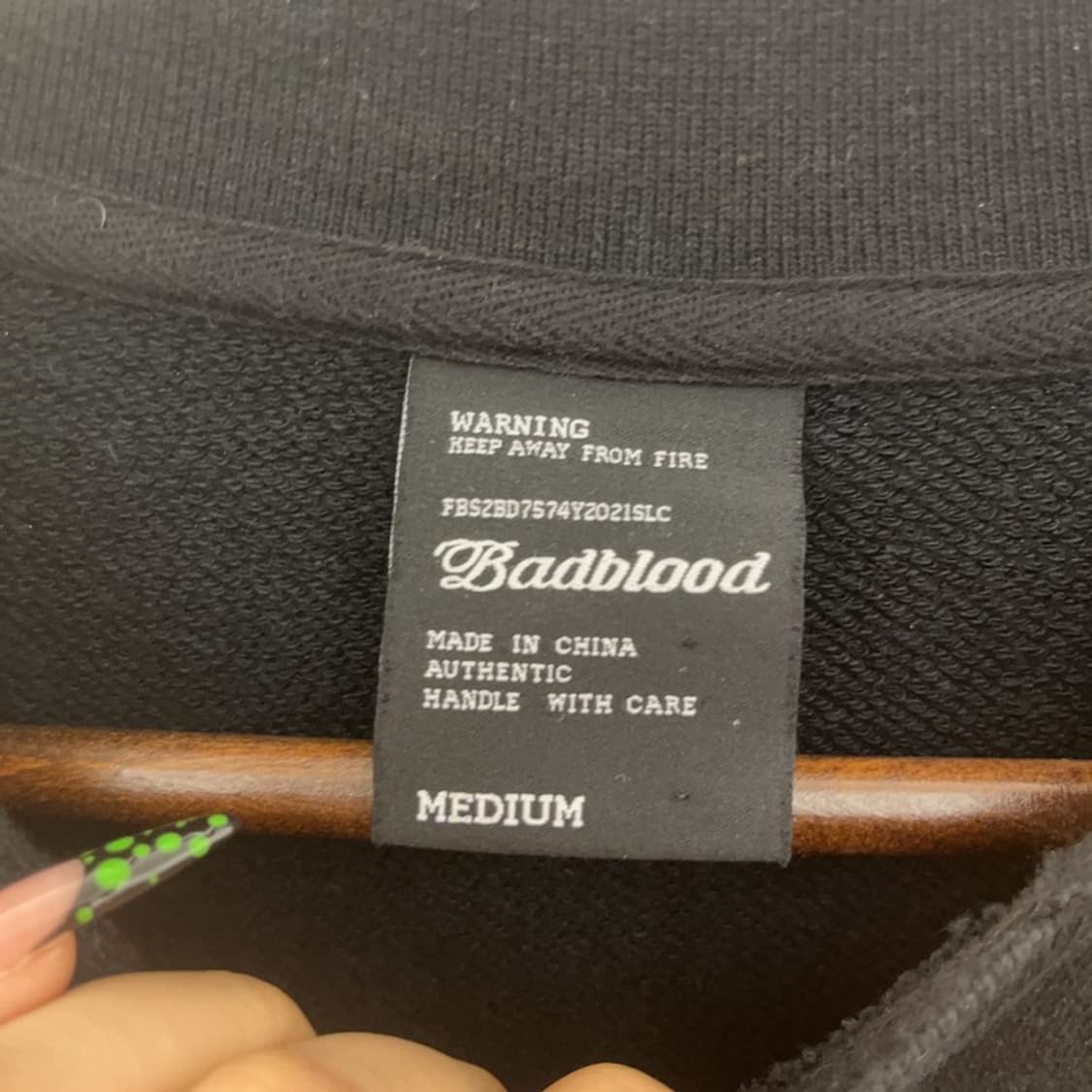 배드블러드 블록코어 싸커 캠프 패널 오버핏 맨투맨 M C09065 상품이미지5