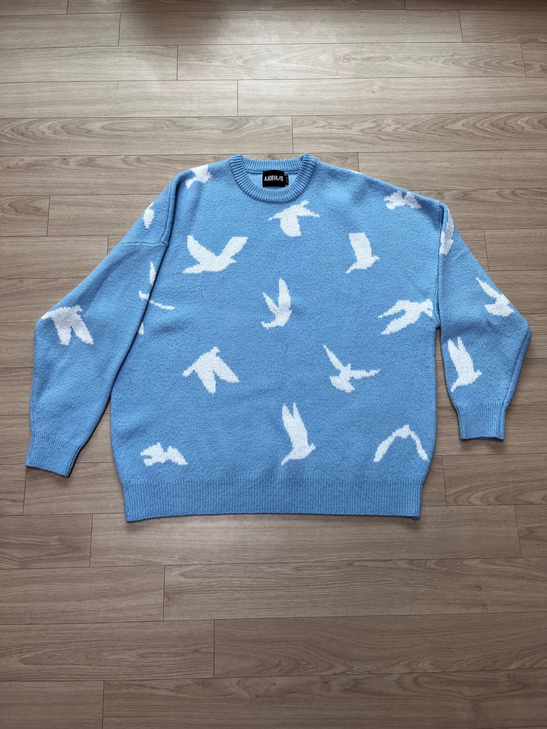 아조바이아조 Dove Oversized Sweater [Sky Blue] 상품이미지1