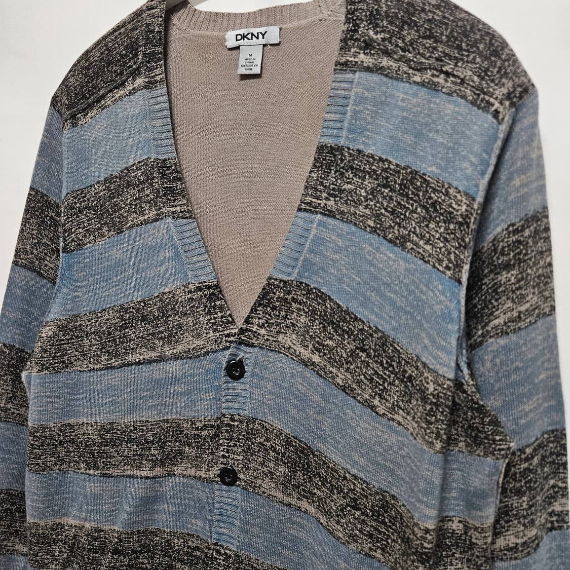 DKNY 스트라이프 코튼 가디건 M 상품이미지2