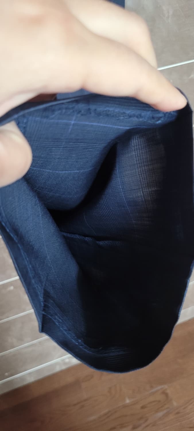(남성32인치)캠브리지 멤버스 체크정장세트(네이비) 상품이미지4