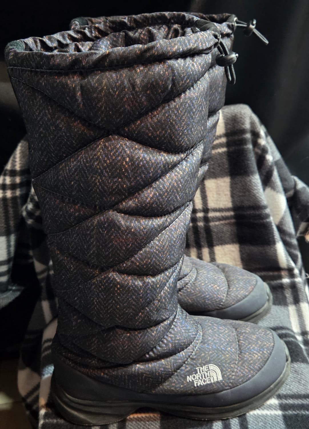 노스페이스 털 부츠 패딩 헤링본 롱부츠 상품이미지4