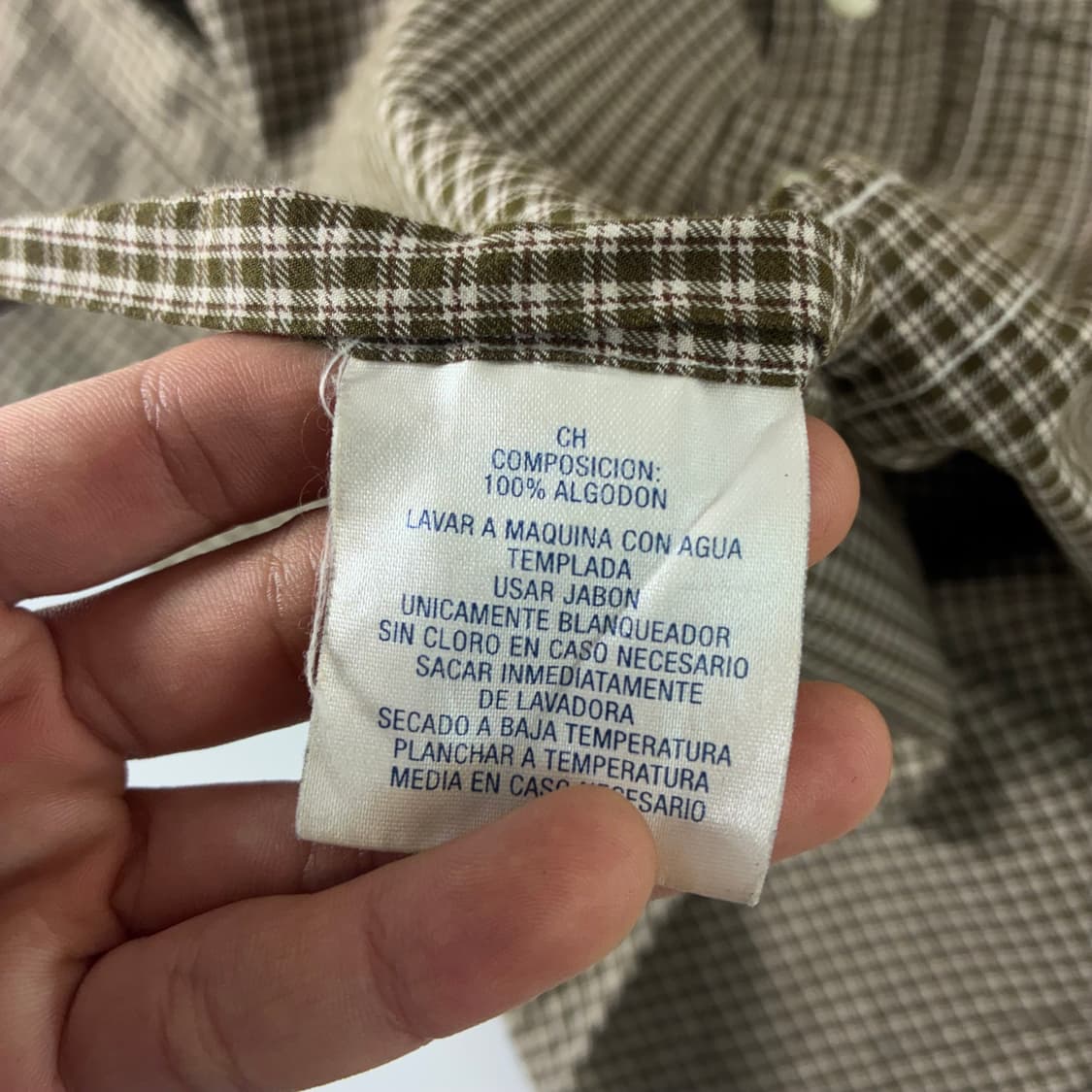 Polo  폴로 랄프로렌 자수 코튼 브라운 체크 셔츠  상품이미지5