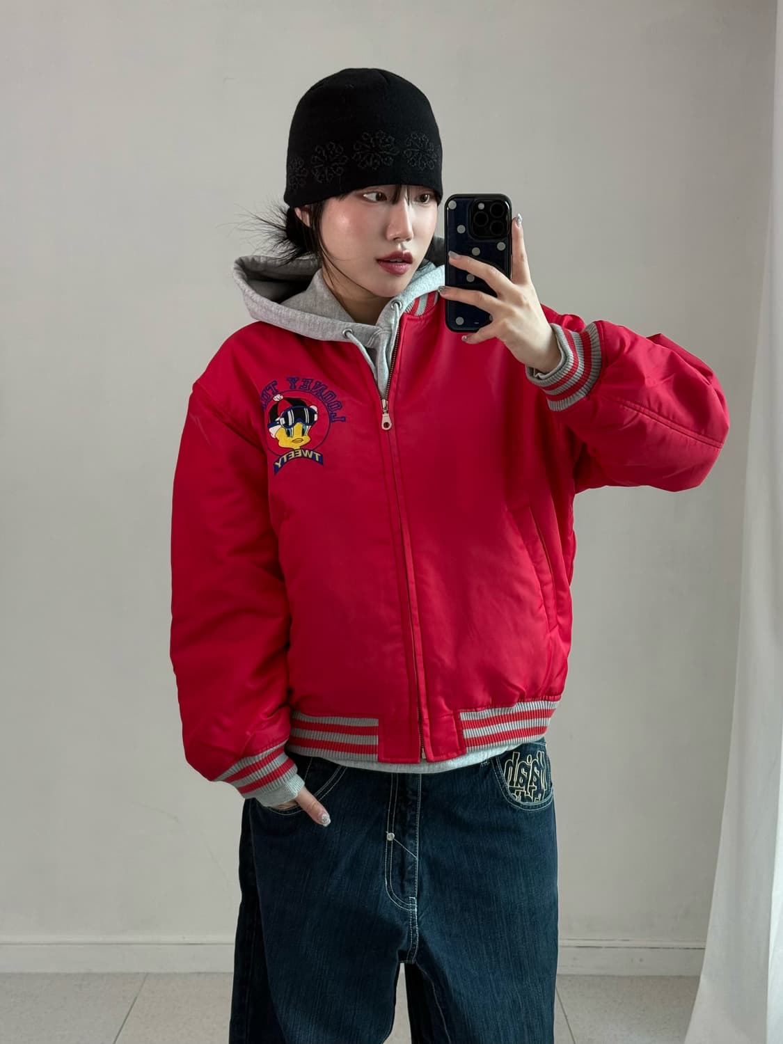 루니툰즈 레드 자수 자켓 상품이미지2