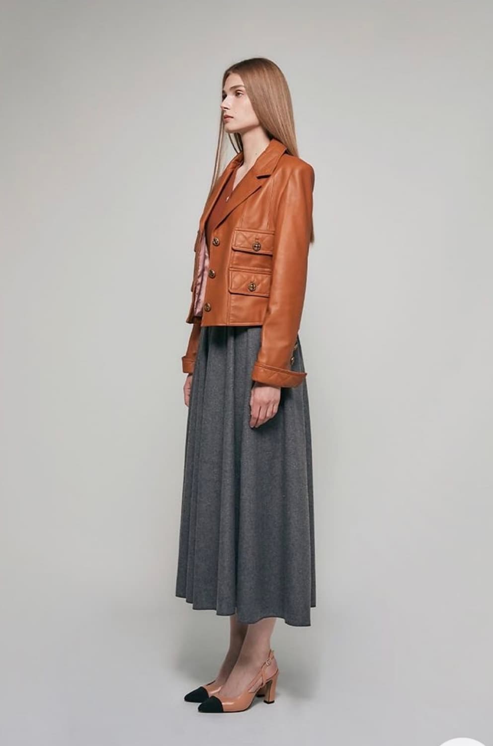 제시뉴욕 쉽스킨 테일러드 포켓 자켓 상품이미지3