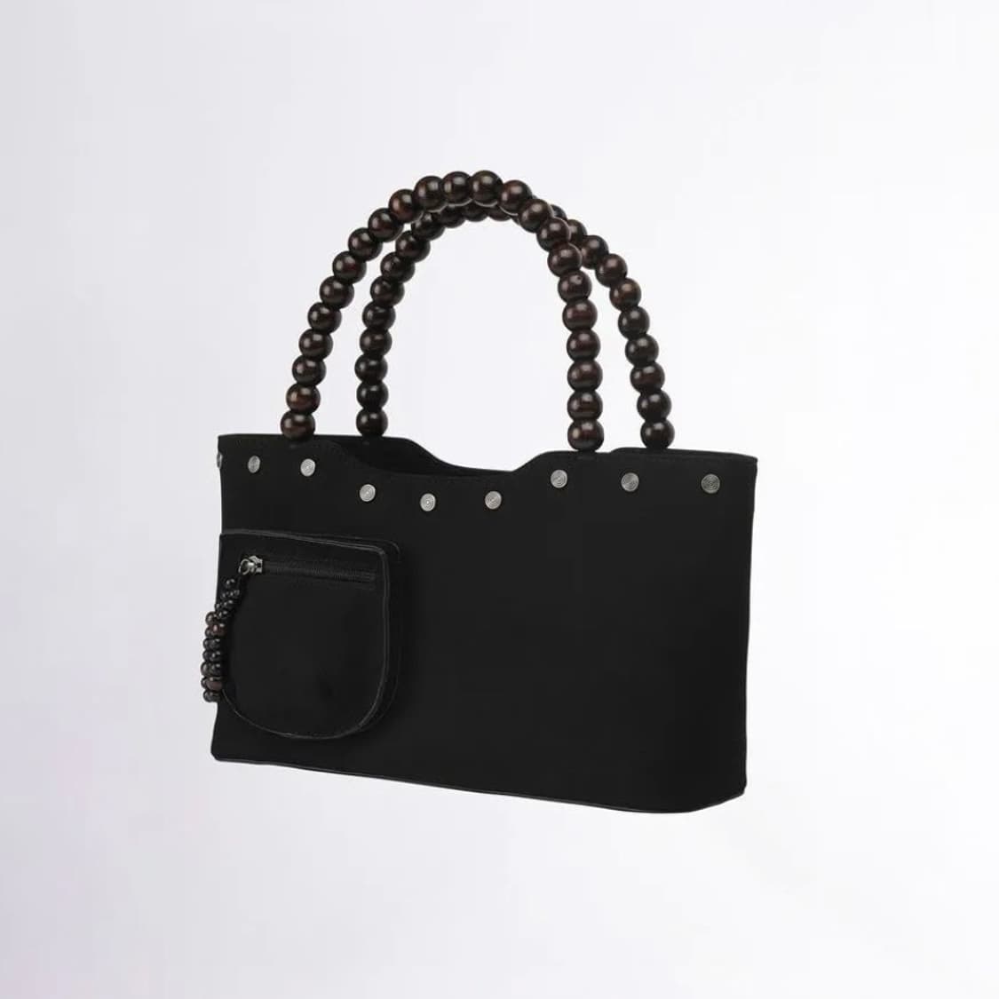 Zen Wood Beads Bag Black 상품이미지3