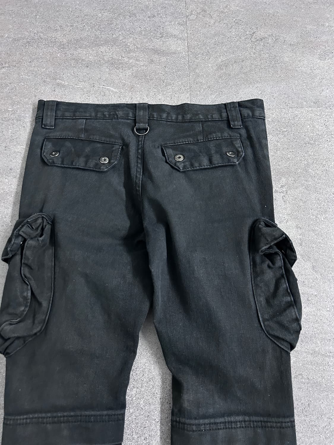 Glamour 블랙 슬림 카고 팬츠 (가스마스크) 상품이미지6