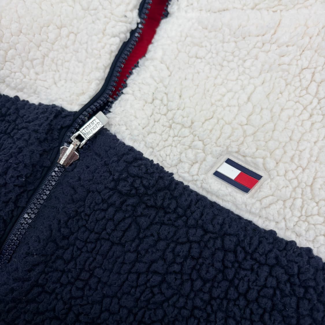 타미힐피거 스포츠로고 컬러블록 리버시블 플리스 패딩 자켓 상품이미지5