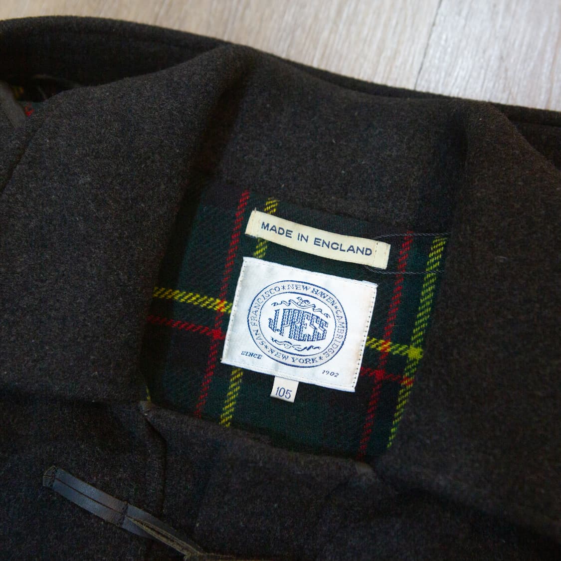 Gloverall x J.Press 메리노 울 더플 코트 그레이 상품이미지3