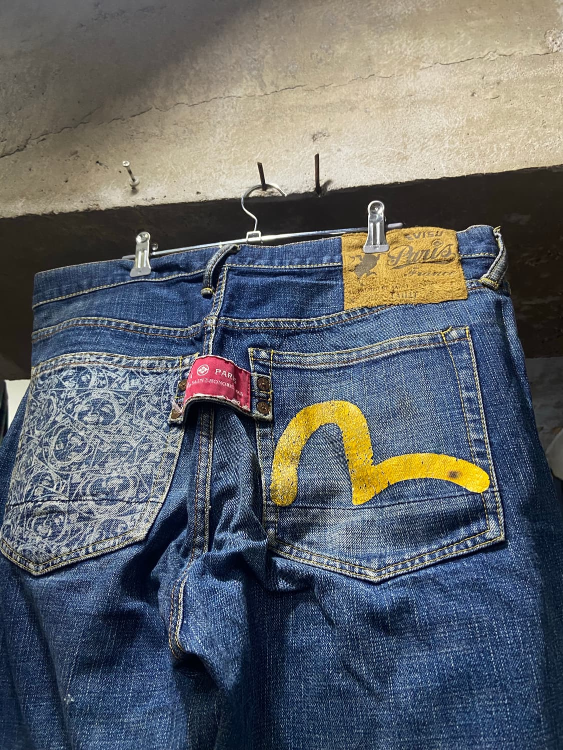 Evisu 에비수 시걸 프린팅 포인트 데님팬츠 상품이미지1