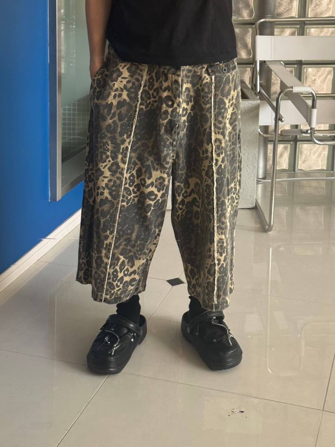BAGGY SHORT 레오파드 버기 반바지 상품이미지4
