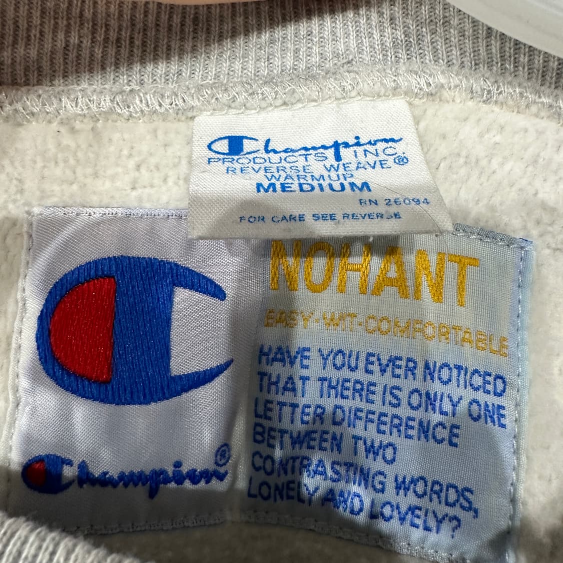 챔피온 리버스위브 NOHANT 맨투맨 M 상품이미지4