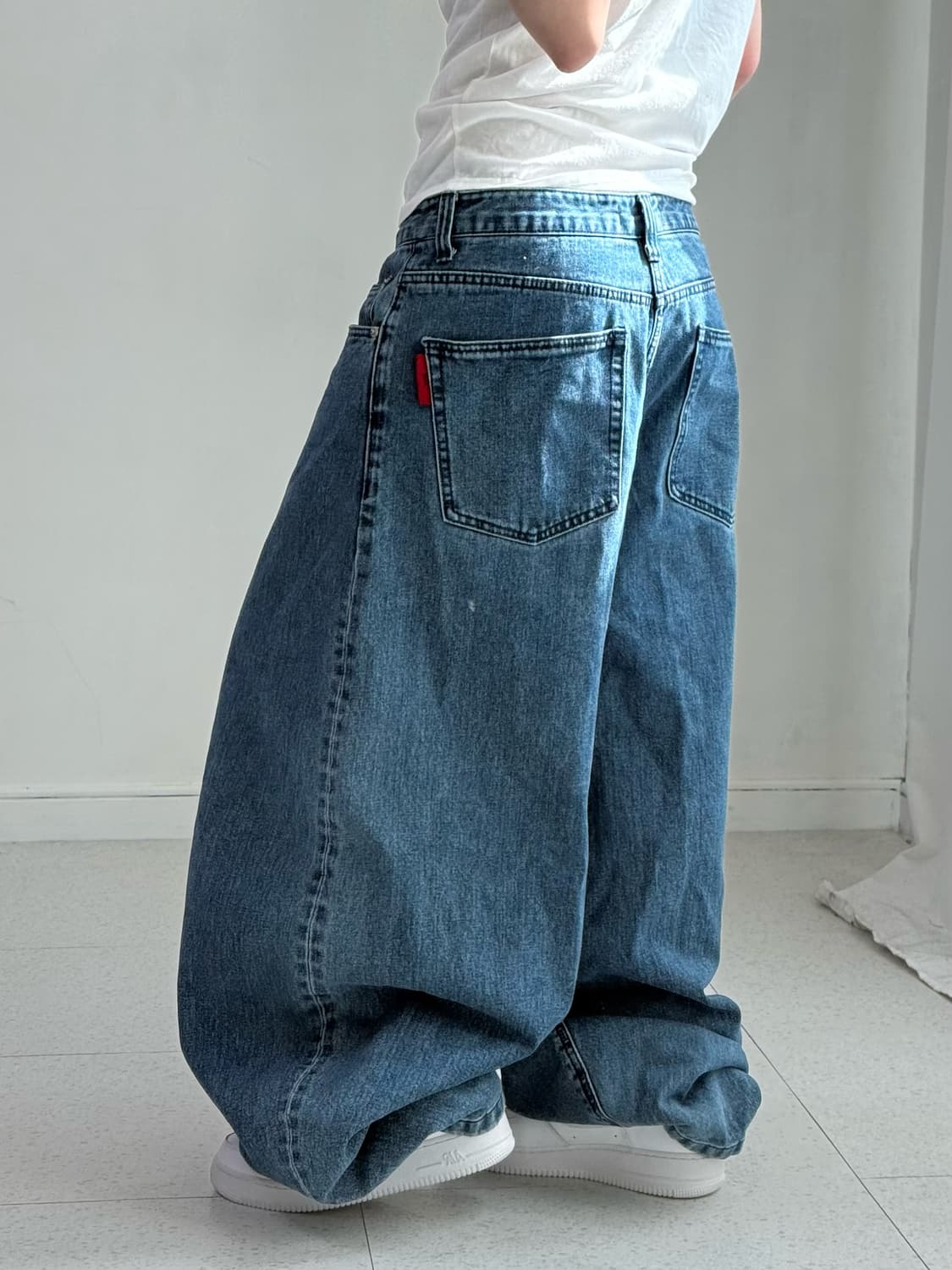 기철 와이드 데님팬츠 상품이미지3