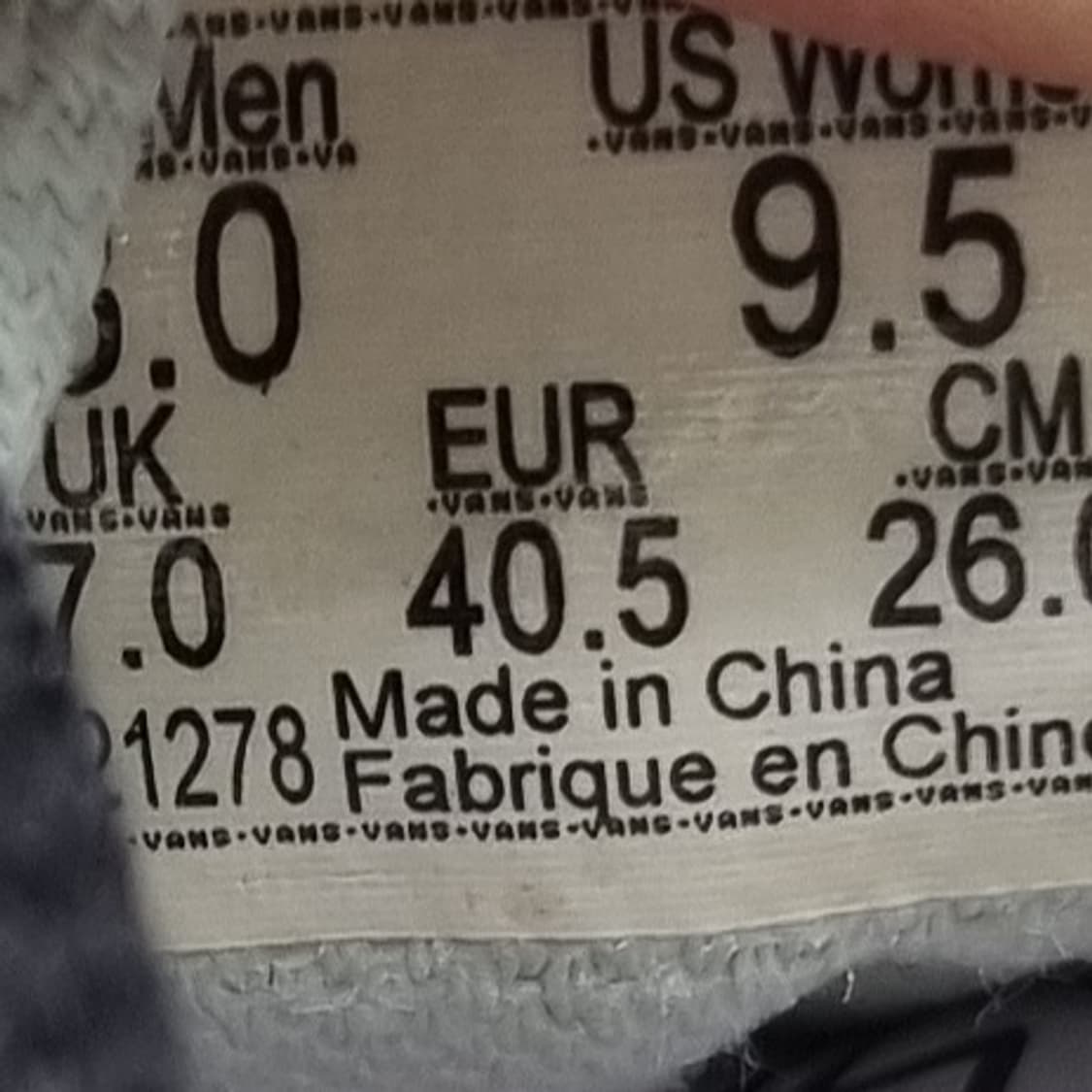 반스 올드스쿨 체커보드 남성스니커즈260  상품이미지6