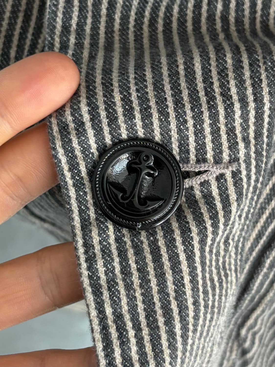 Blue Blue 블루블루 커버올 스트라이프 자켓 상품이미지6