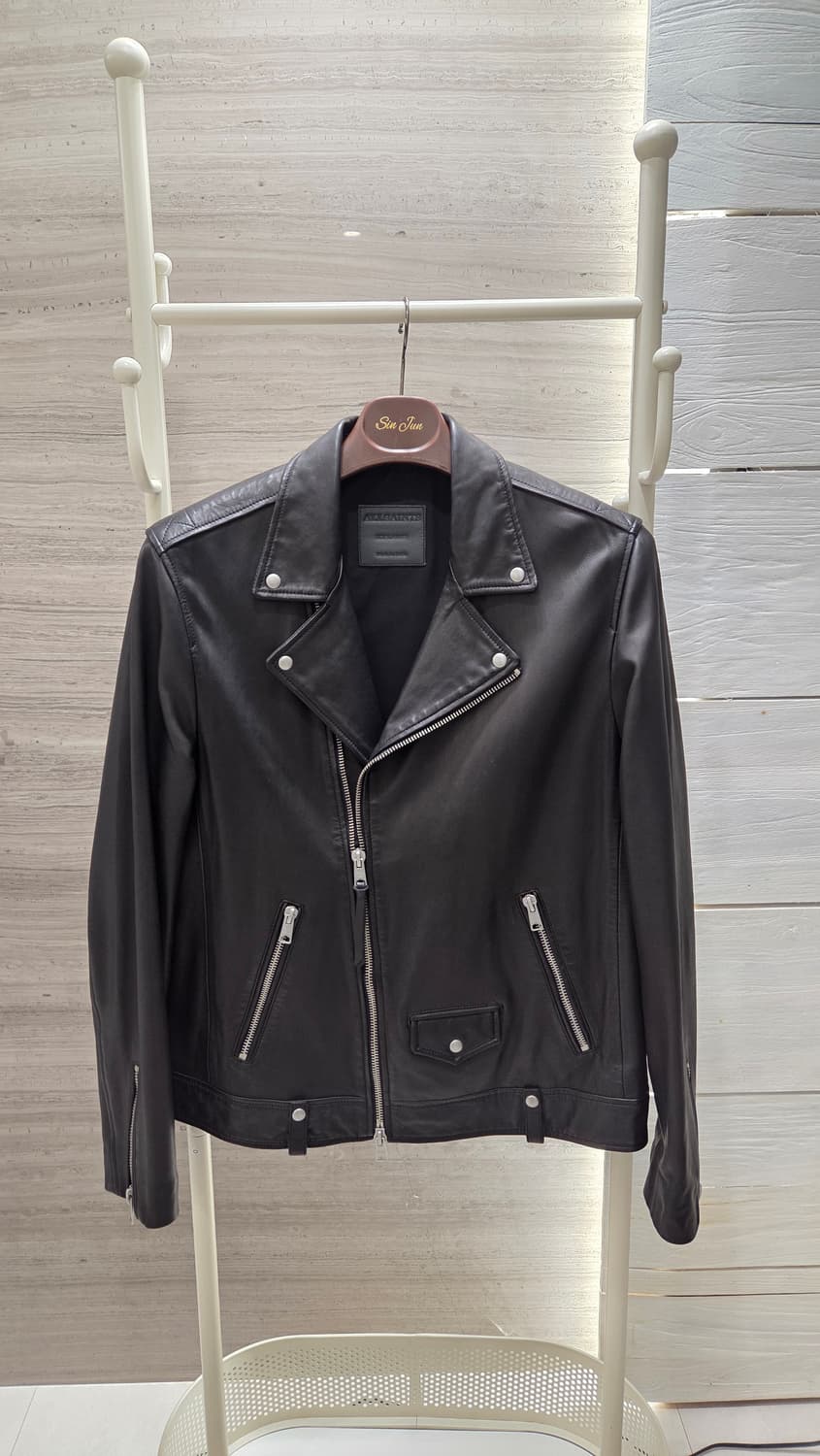 올세인츠 밀로 가죽 자켓 XXL 상품이미지1