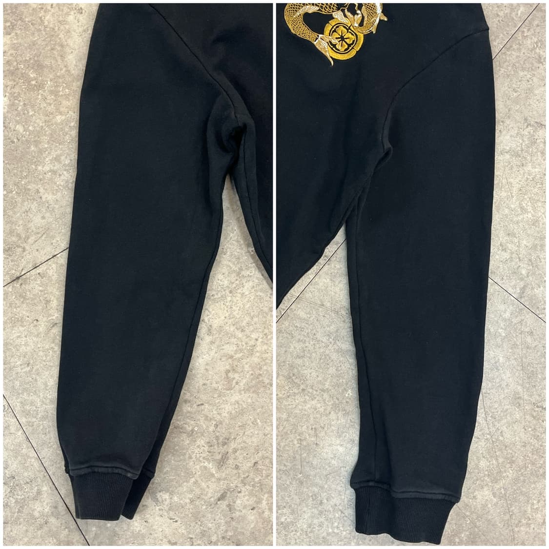 빈티지 잉어 자수 후드티 블랙 3XL #csz2384 상품이미지7