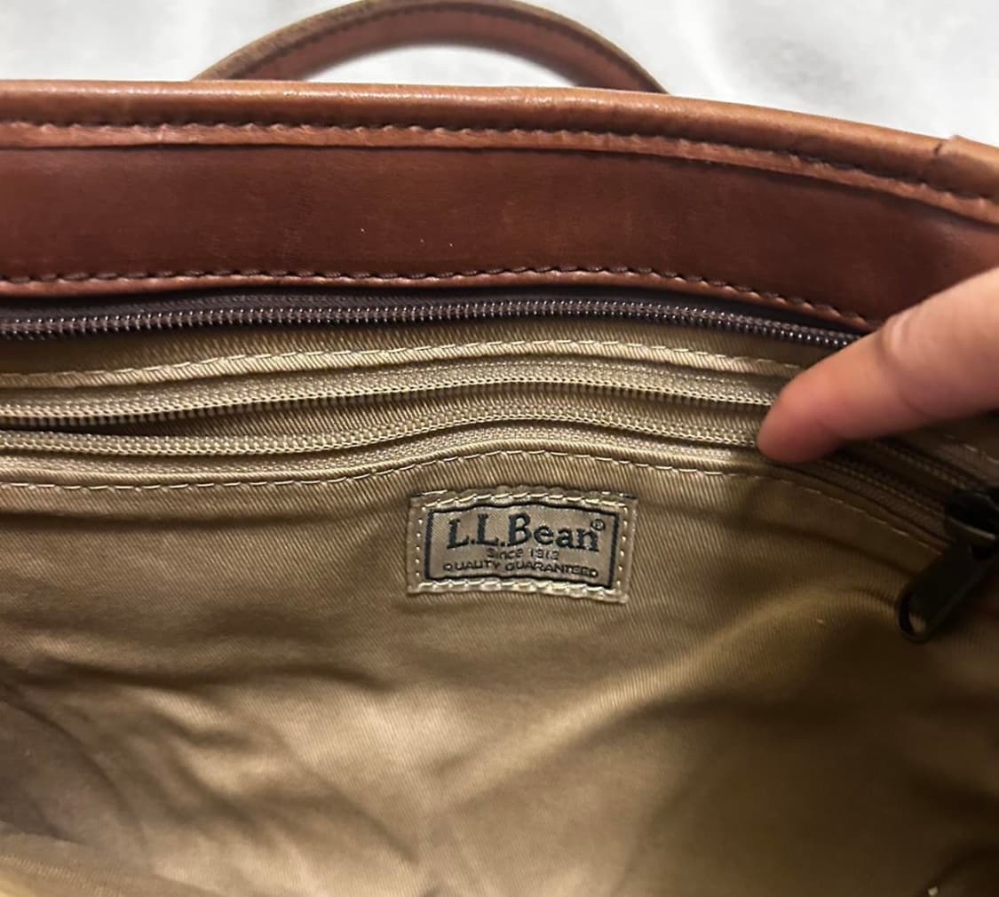 엘엘빈 Field & Town 브라운 레더 토트백 빈티지 가죽 상품이미지3