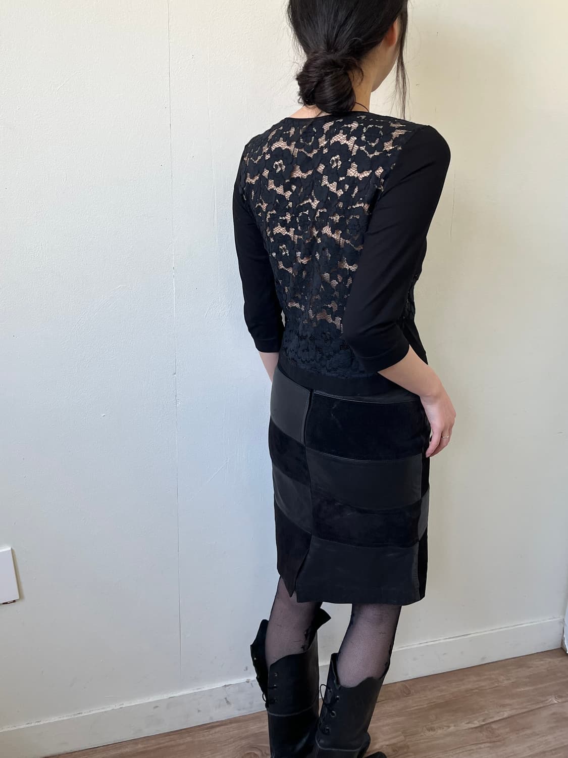 vivapresto 블랙 시스루 가디건 상품이미지7