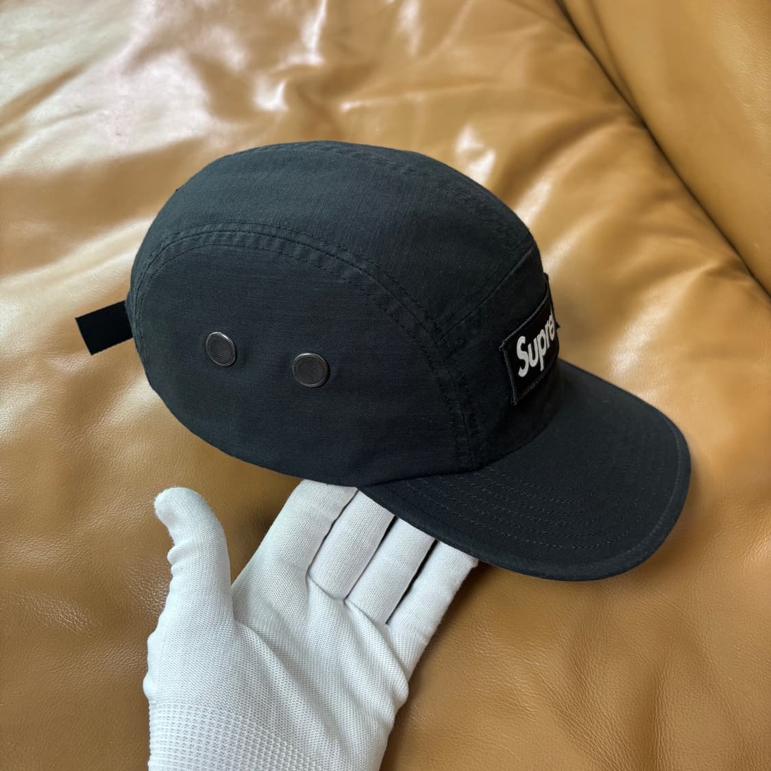 슈프림 캠프캡 모자 박스로고 25ss 밀리터리 블랙 상품이미지4