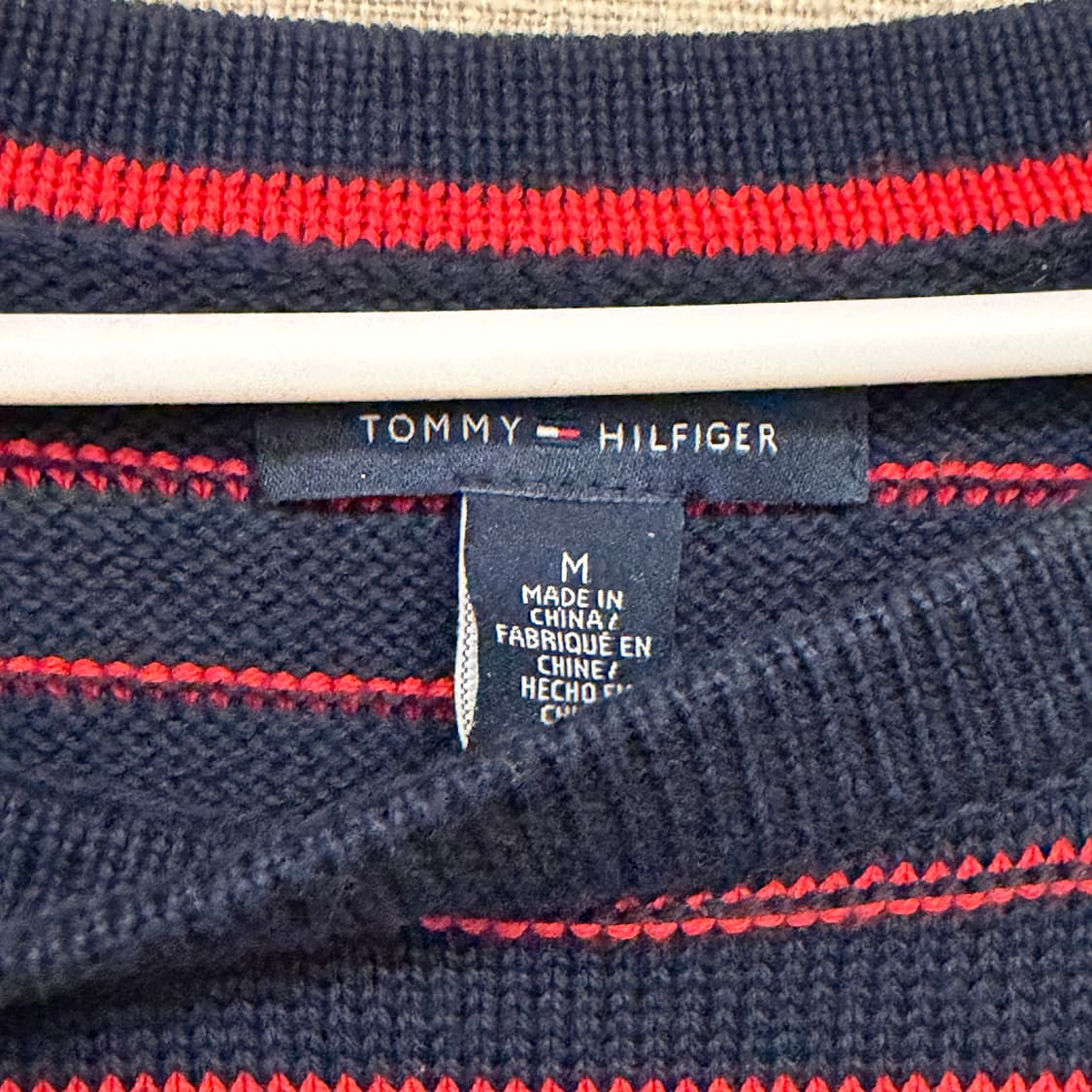 타미힐피거 스트라이프 니트 네이비 M (w) 상품이미지3