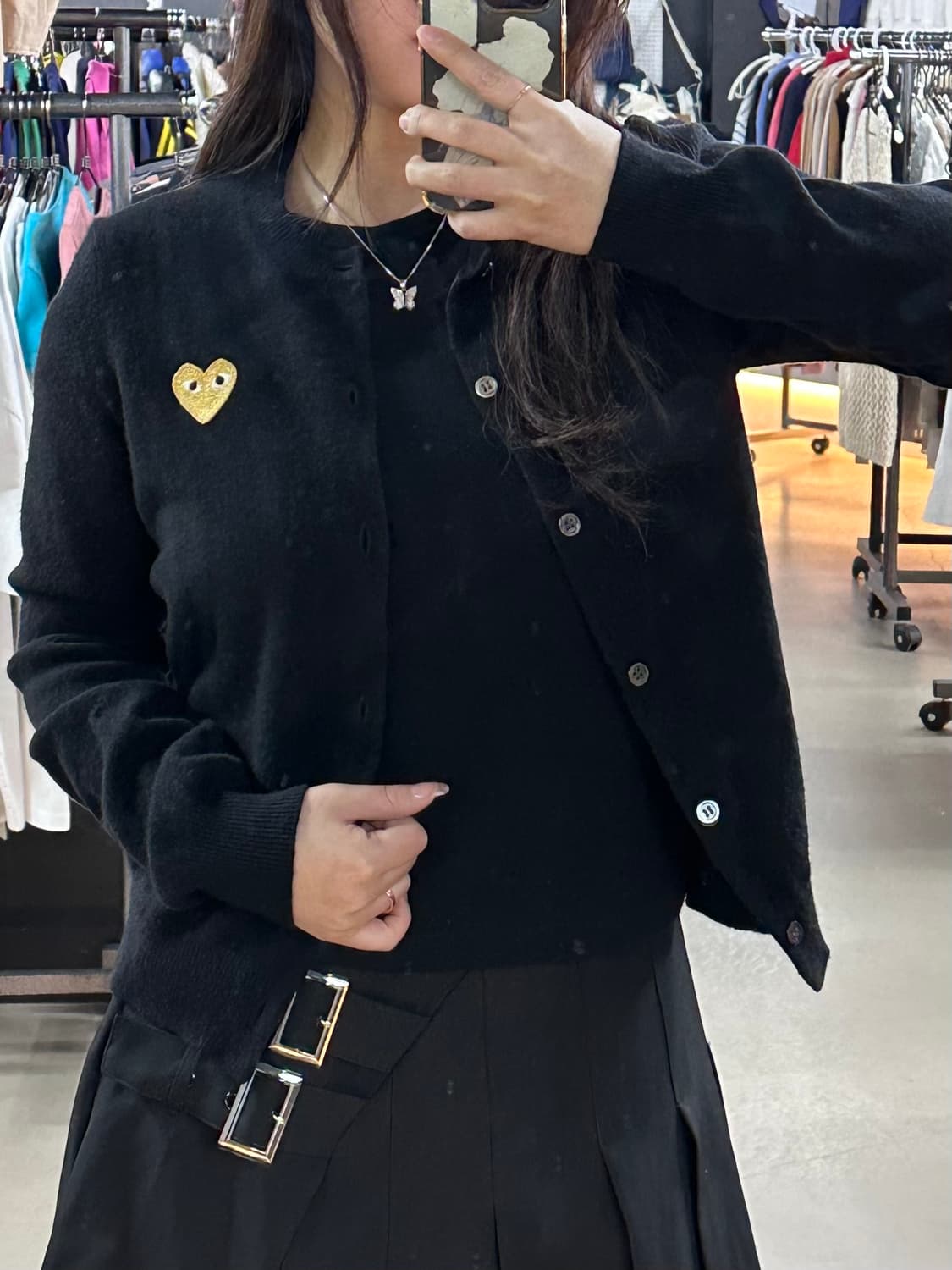 꼼데가르송 골드 하트 와펜 가디건 상품이미지1