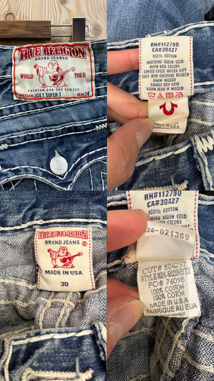 트루릴리젼 스티치 데님팬츠 상품이미지10