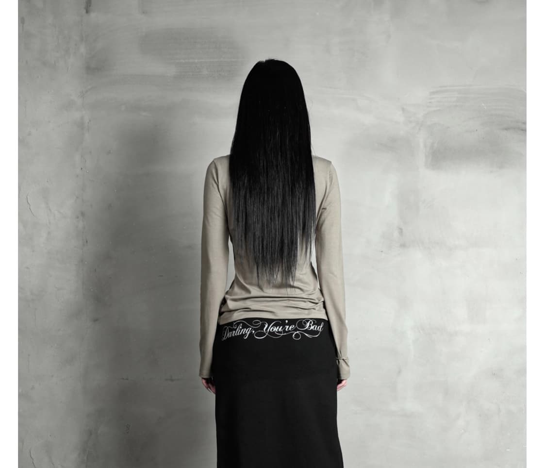 달링유어배드 카키 슬리브티셔츠 새제품 판매합니다 상품이미지3