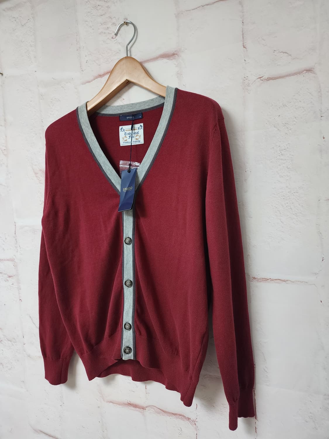 SPASSO 브이넥 가디건 새상품 상품이미지2