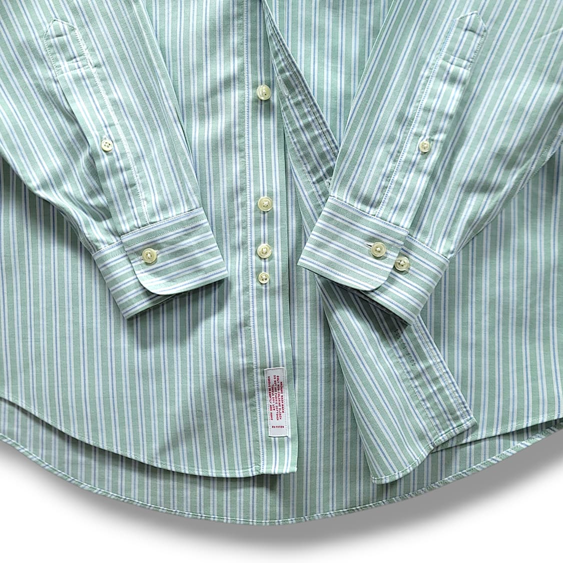 [M~XL] 브룩스브라더스 그린&블루라인 논아이론 수피마코튼 긴팔셔츠 상품이미지7