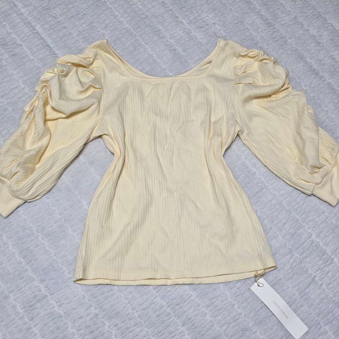 일본빈티지)퍼프 크림모리걸st 블라우스 상품이미지2