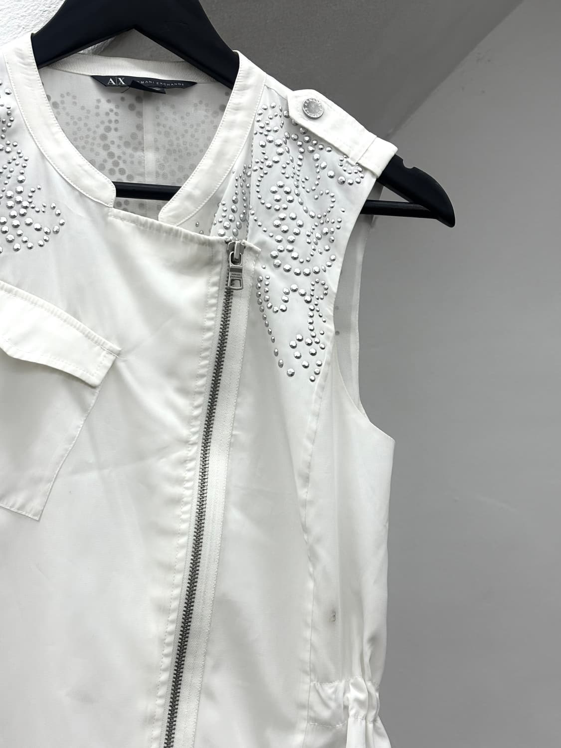 Armani exchange asymmetrical stud vest   상품이미지7