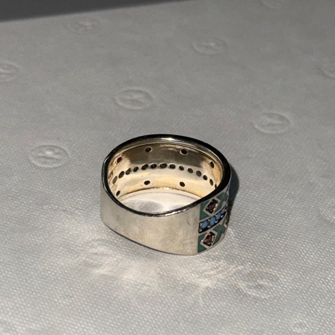 Silver turkey stone ring 실버925 터키석 상품이미지6
