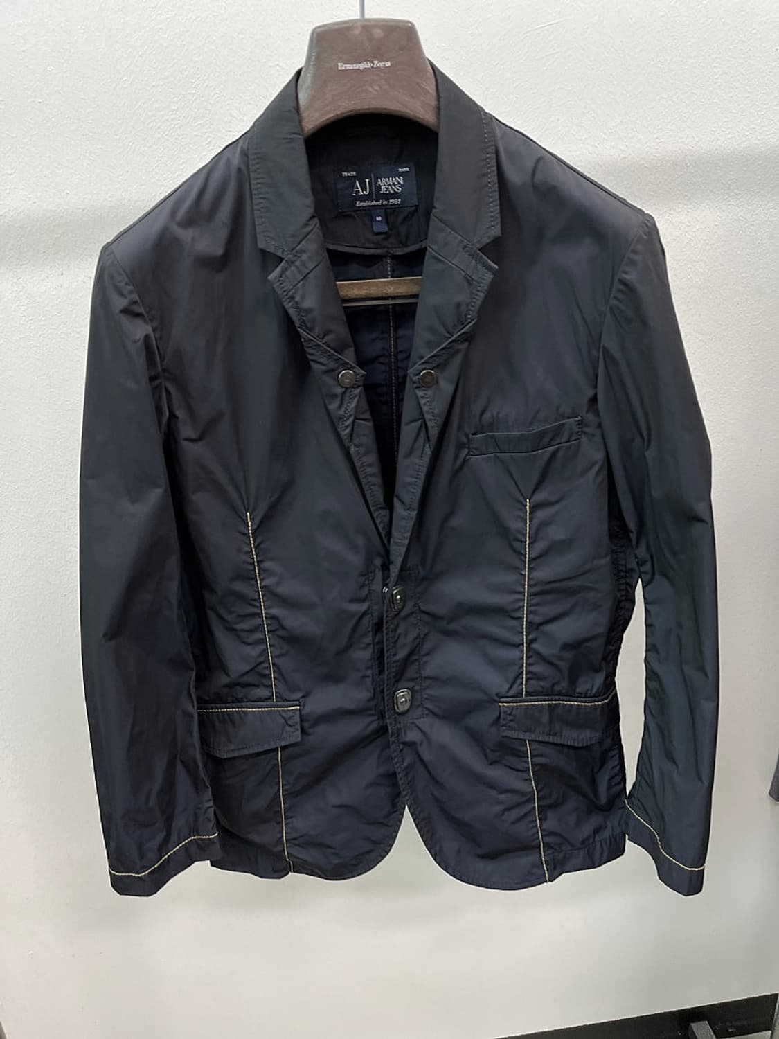 100) 알마니 블랙 폴리자켓  상품이미지1