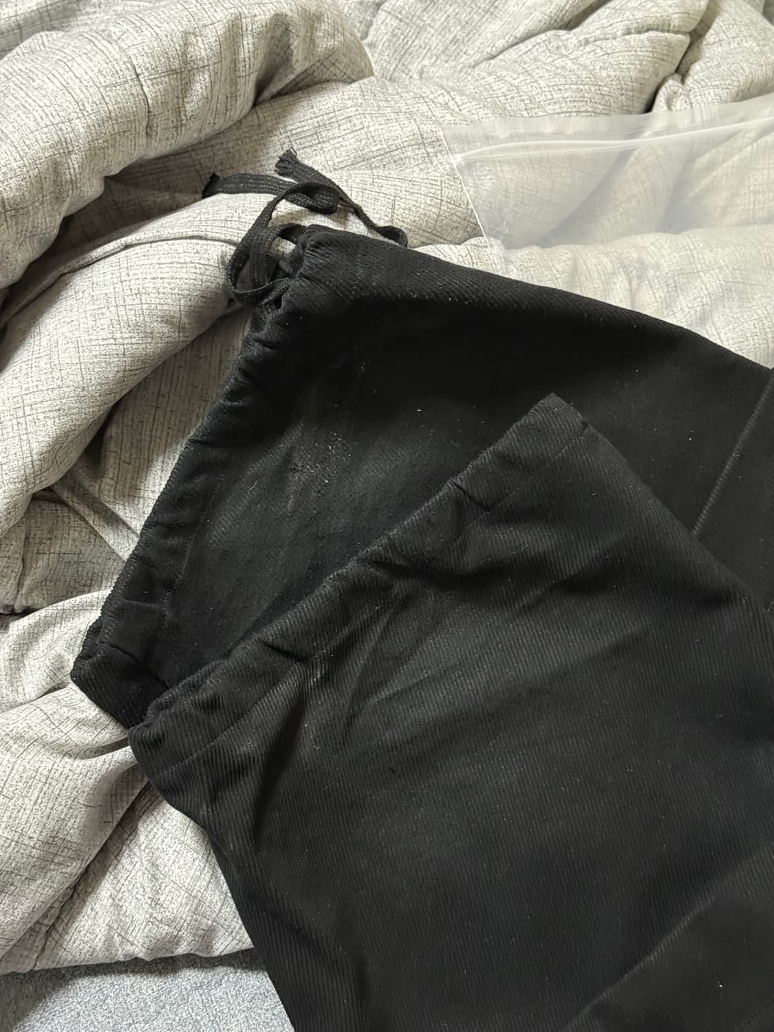 카미엔 타이탄 배기팬츠 블랙 1사이즈 2회착 정가양도 상품이미지5