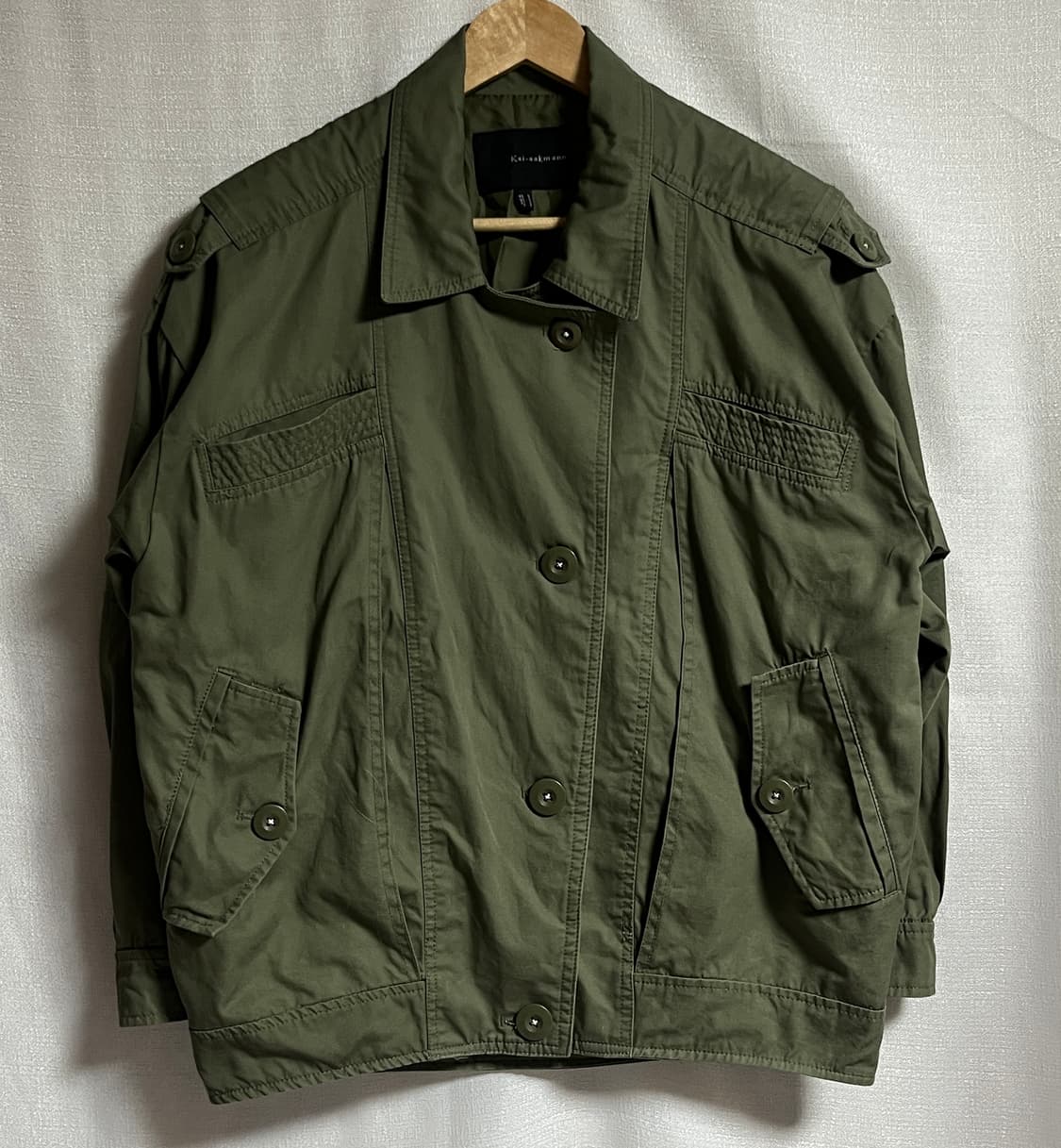 공용 카이아크만 오버핏 크롭 야상자켓 점퍼 S 상품이미지1