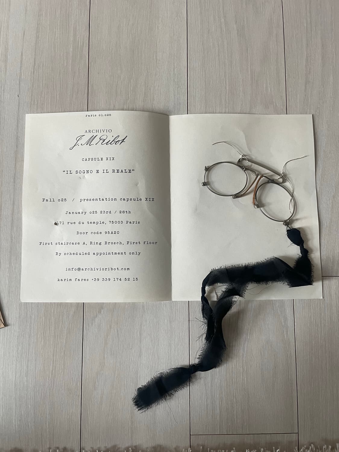 Archivio J.M Ribot 안경 리본 악세사리 상품이미지1