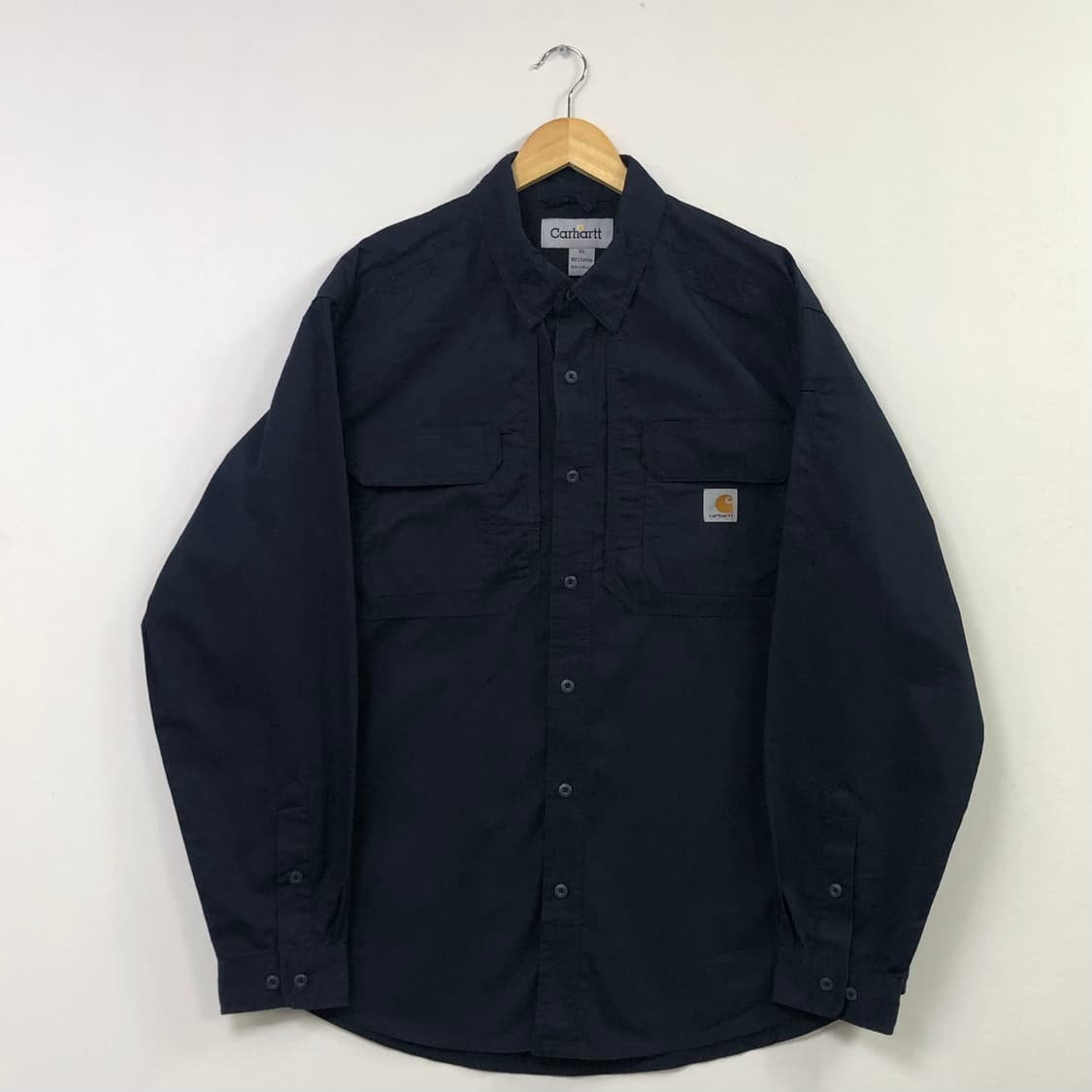 XL 칼하트 네이비 워크 셔츠 상품이미지2
