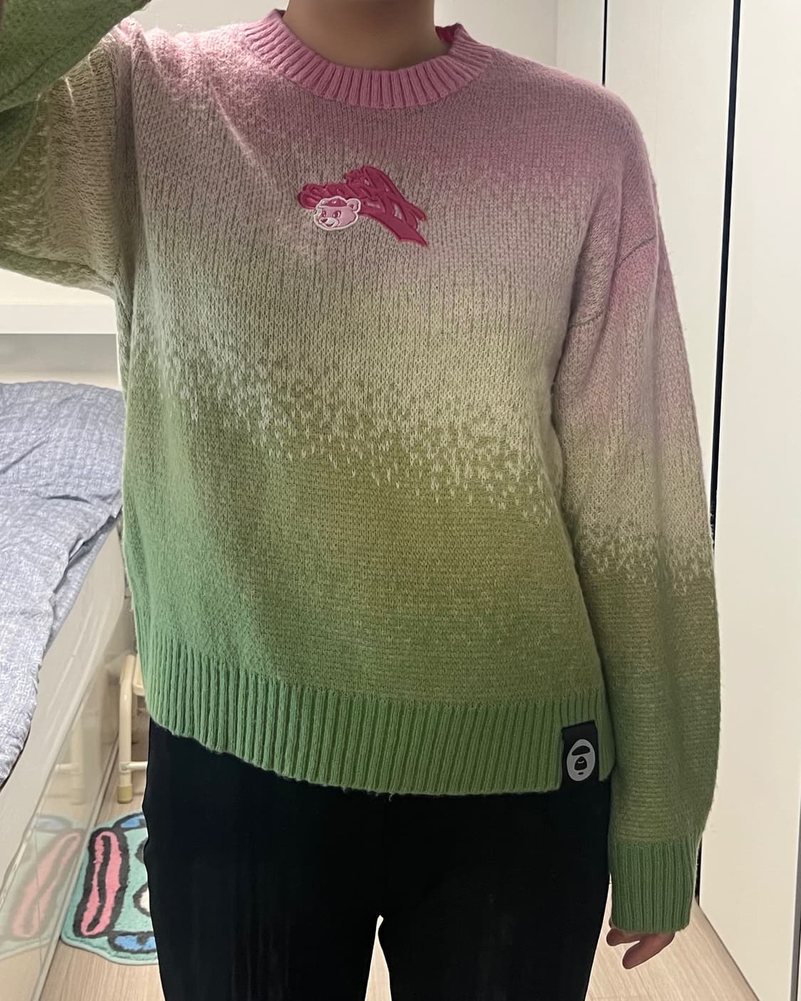 AAPE EMBROIDERED JACQUARD SWEATER 상품이미지4