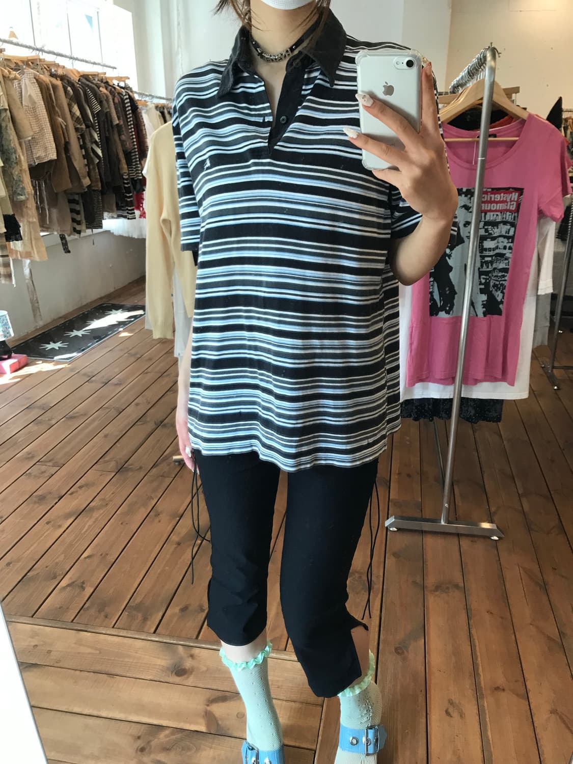 버버리 블랙라벨 단가라 카라티 상품이미지4