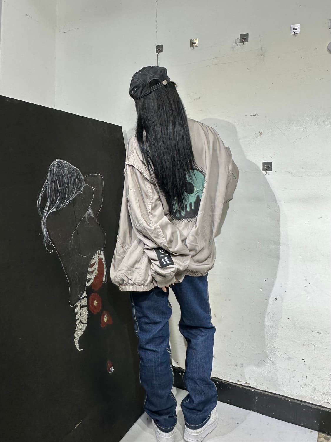 언더커버 콜라보 ma-1 스카잔 해골 자켓 상품이미지3