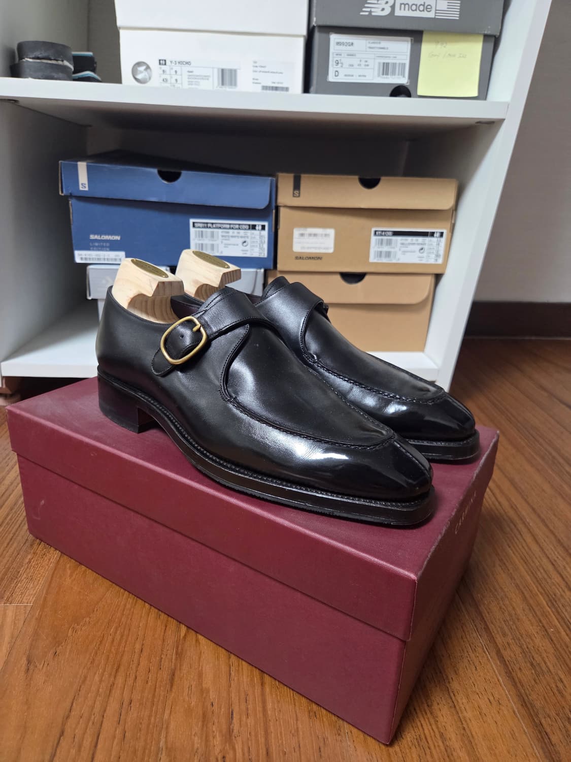 Carmina 블랙 몽크스트랩 구두 상품이미지2