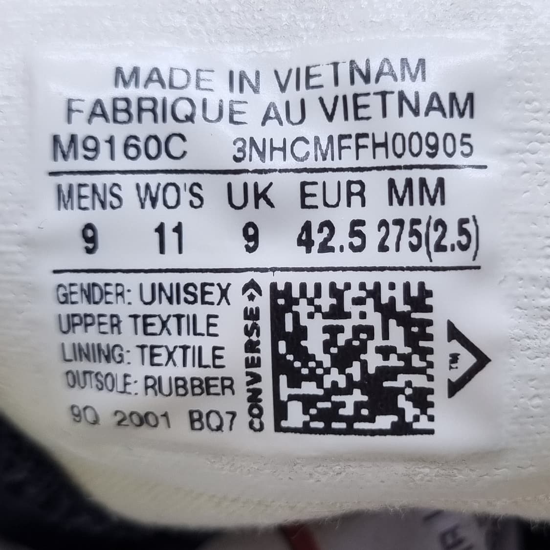 컨버스 척테일러 블랙  남성하이탑 275 상품이미지6