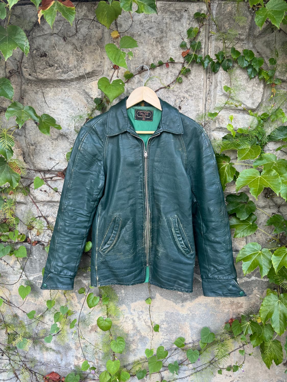 60s 영국 가죽 자켓 british leather jacket 영국군 상품이미지2