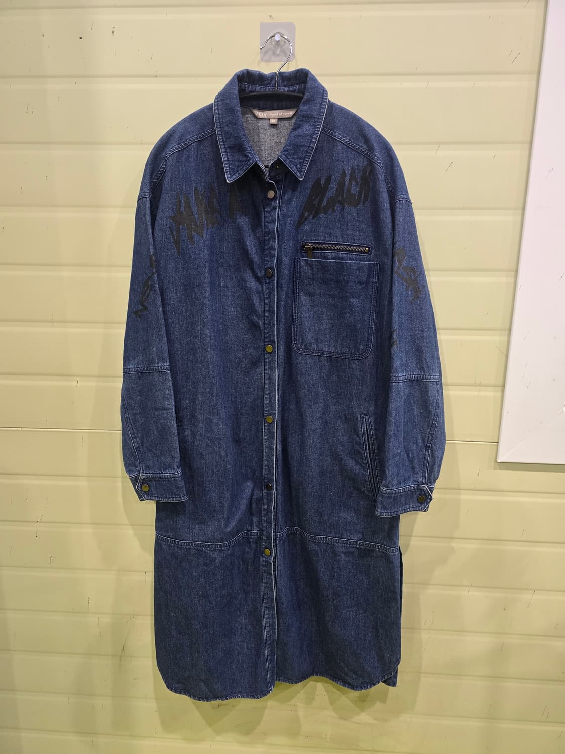 VOV 데님 롱 셔츠 원피스 상품이미지3