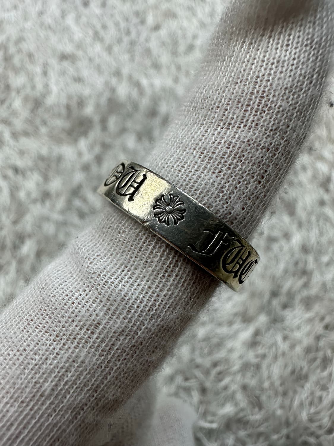 [US 10] 백화점판 정품 크롬하츠 퍽유링 6mm 상품이미지4